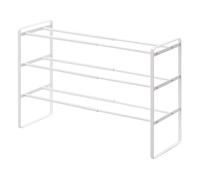 Estante de zapatos extensible de 3 niveles - l41-70 cm