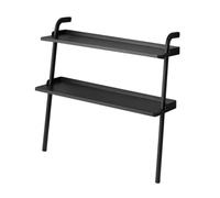 Estante de zapatos para niños de metal negro