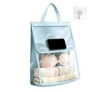 Estante Ducha Bolsa Impermeable Transparente Gran Capacidad Ahorro de | Organizador Baño Ducha Montaje Pared Para Hogar Dormitorio Hotel Toalla Ropa Y Ropa Interior Maquillaje Aseo Teléfon