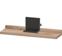 Estante Duravit Sivida, soporte diamante negro mate, 400x115x35mm, SV74300BD550000, Color: Roble jaspeado