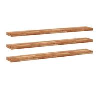 Estante Flotante 3 Uds Madera Acacia Acabado Aceite 160x20x4 Cm Vidaxl
