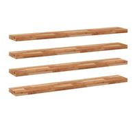 Estante Flotante 4 Uds Madera Acacia Acabado Aceite 140x20x4 Cm Vidaxl
