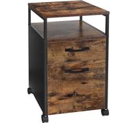 Estante industrial para planchar sobre ruedas - Estante para plancha de madera - Tamaño 41x45x66 cm - Ideal para despacho o dormitorio