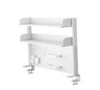 Estante Librería De Sobremesa - Estante Organizador De Escritorio Con Abrazadera, Estación De Trabajo Con Tablero Perforado Extensor De Escritorio, Panel De Privacidad(100cm/39.3in)
