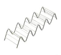 Estante Ondulado para en para acero Inoxidable, para soporte para Pancakes y Burritos, Espacial, Perfecto para Cocina y Restaurante, 22.7x6.2cm(Silver)