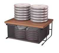 Estante organizador deslizante para encimera que ahorra espacio | Estante extraíble para encimera para el hogar, apartamento, dormitorio, comedor, cocina, cápsulas de café, aperitivos