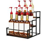 Estante Organizador Multiuso Para Sirope Café Expositor Vintage Cocina Con
