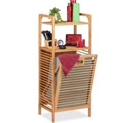 Estante para baño con cesto para ropa