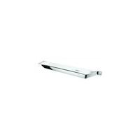Estante para baño de cristal y acero inoxidable cromado y traslúcido Slim de Unisan