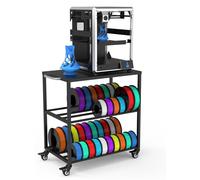 Estante para filamento de impresoras 3D, metal, para 40 rollos, color , dimensiones: 63 x 40 x 67,5 cm