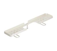 Estante para fregadero de baño, grifo de baño, estante de almacenamiento de | Soporte hueco para esponja de jabón para encimera, hogar, apartamento, esponja, cepillo de dientes, productos para el cuidado