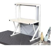 Estante para microondas, almacenamiento versátil, fácil instalación, BLANCO, tamaño XL, de 2 niveles