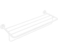 Estante para toallas Hansgrohe con soporte para toallas Axor Universal Circular, color blanco mate, modelo 42843700