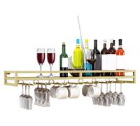 Estante para vinos de metal resistente, diseñado para ser montado en la pared