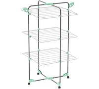 Estante Vertical Alpina Para Ropa Torre Para Sábanas 3P + Porta Ganchos