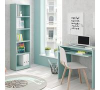 ESTANTERIA ALTA 52x180x25CM VERDE ACQUA