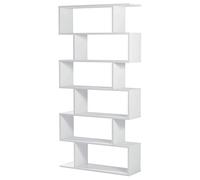 Habitdesing Estantería Alta Moderna Color Blanco Comedor salón despacho 192x80x25 cm