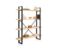 Estantería alta Plank Wild oak - black