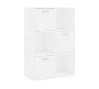 Estantería américa 3 puertas + 3 módulos blanco 90x60x29,5 cm