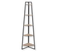 Estantería angular de 5 niveles, diseño de madera, 180 cm de altura - Colorado