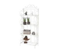 Estantería antje metal blanco antiguo 33x61x153 cm