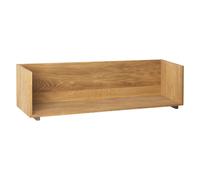 Kristina Dam Studio Estantería de pared Stack Oak. soportes en nogal aceitado oscuro