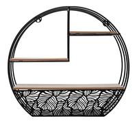 Estantería Atmosphera de Pared Negro Madera (39 X 10,9 X 36 Cm)