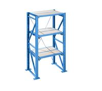 Estantería con bandejas extraíbles para cargas pesadas LISTA, anchura de bandeja extraíble 890 mm, profundidad 1260 mm, estantería básica