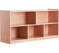 Estantería con compartimentos, armario de almacenamiento de 5 secciones y 2 estantes, ideal para el hogar o la escuela