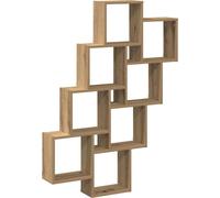 Estantería cúbica de vidaXL, estilo "Artisan Oak", 90 x 15 x 119,5 cm, fabricada en material de madera