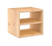 Astigarraga Kit Line Estantería Modular Dinamic 1 Cubo con Balda, Madera de Pino - 36,2x36,2x33 cm