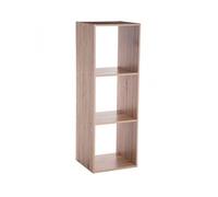 JJA Estantería Teo 3 compartimentos Madera 100,5x34,5 cm Multicolor