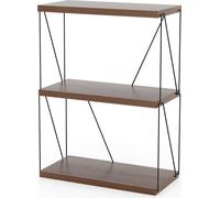Estantería de 3 niveles con estructura metálica. Estantería industrial para almacenamiento. Dimensiones: 60 x 29,5 x 82 cm