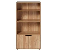 Estantería de 3 niveles y armario de 2 puertas, altura 120 cm - MODU