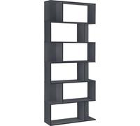 Estantería de 6 niveles, 192 x 80 x 24 cm. Estantería divisoria de ambientes, estantería de pie, capacidad de 8 kg por estante. Estantería alta, archivador, para almacenamiento, ideal para la oficina.