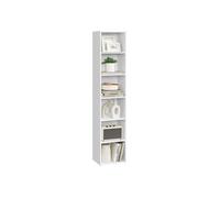 VASAGLE Custos Colección - Estantería, Librería de 6 Niveles, Armario de Almacenamiento con Compartimentos Abiertos, para Sala de Estar, Dormitorio, Oficina, Marrón Rústico LBC411W01