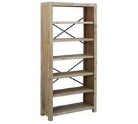 Estantería De 6 Niveles Madera Maciza De Acacia 80x30x170 Cm Vidaxl
