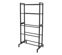 Estantería de almacenamiento de filamentos, 5 niveles, metal, color negro | Estantería de almacenamiento de filamentos, caja de filamentos, mesa para impresora 3D, 58 x 36 x 118 cm, estante