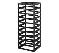 Estantería de almacenamiento VEVOR de 10 niveles, con gran capacidad, organizador para almacén (solo estructura) fabricado en material PP, ideal para artículos de oficina, herramientas, arte, color