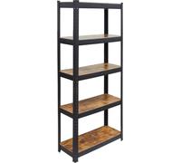 Relaxdays Estantería Industrial Chic 500 kg marrón,negro