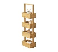 Estantería de bambú con 4 estantes bardu 28 x 16 x 88 cm [en.casa]