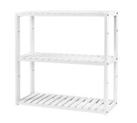 Estantería de Bambú para Baño Librería Organizador de 3 Estantes Estantería