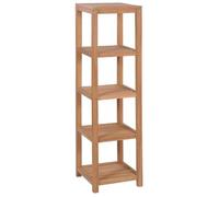 vidaXL Estantería de baño 4 niveles madera teca maciza 42x42x165 cm