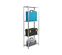 Relaxdays Estantería de acero 160 kg plata