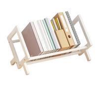 Estantería de escritorio para dormitorio, organizador de escritorio inclinable, mesa de exhibición pequeña, marco estable, diseño de ahorro de espacio, almacenamiento funcional largo | Decorativo para
