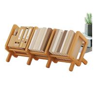 Estantería de escritorio Soporte decorativo de almacenamiento de madera | Estante para libros de mesa Para dormitorio, oficina, habitación infantil, rincón del hogar, almacenaje de madera
