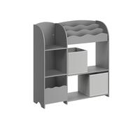 Estantería de Juguetes con 2 Cajas Gris Paloma