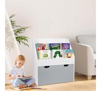 Estantería de Libros, Biblioteca de Almacenamiento de Madera, 2-en-1 Mini Estantería para Niños de 1-5 Años, Baja y Maciza, para Salón, Dormitorio, Regalo de Cumpleaños para Niños, 70 x 62,5 x 30 cm