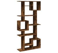 Estantería De Madera De Ingeniería Roble Ahumado 92x29x188 Cm Vidaxl
