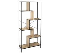 Home Deco Factory Estantería Edison 80x30x180 cm Negro